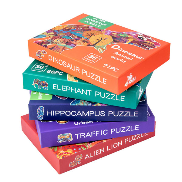 Custom Box for Children Toy Traffic Puzzle