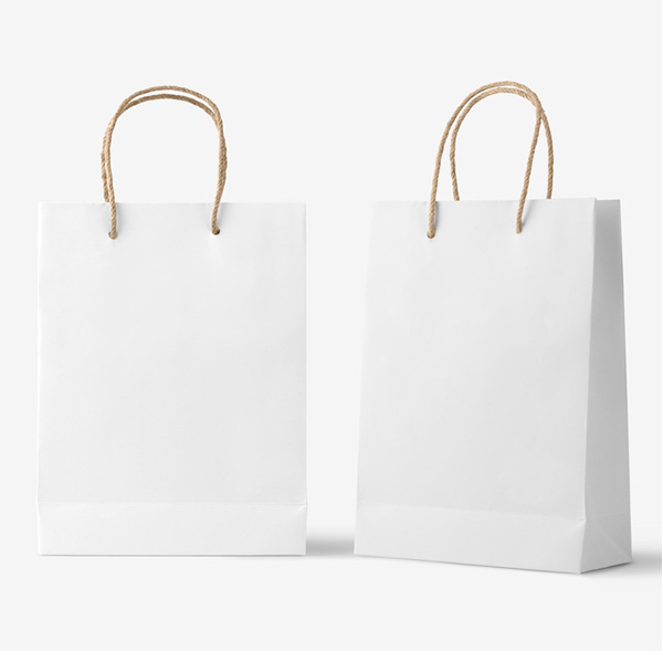 White Paper Bags Gift Bags Shopping Bags Gift Bags Free Samples